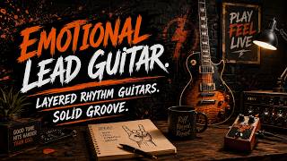 Emotional Lead Guitar Rock Instrumental | Solid Groove &amp; Layered Guitars