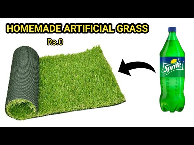 DIY Artificial Grass  How To Make Artificial Paper Grass At Home 