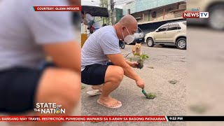 Lalaking ginawang taniman ang mga butas sa kalsada, nag-viral sa social media | SONA