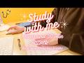 🩺STUDY WITH ME ASMR 1 hour 30 min 🌸| 30/5 | Med student | Real sounds | No phone Break tasks 📌