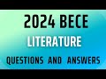 BECE Literature questions and answers (Year 2024)