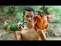 Primitive Cooking Roaster Chicken with bamboo - Factory Food | Wilderness Life