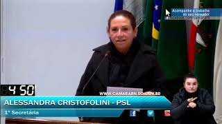 021 - Palavra Livre 5, Alessandra Cristofolini Julho, Dia 05 Sessão Ordinária 2021