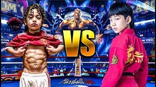 Taekwondo Kid vs Spider Kid - Lin Qiunan vs Arat Hosseini | Martial Arts