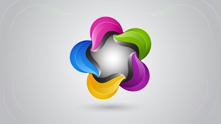 Illustrator Tutorial | 3D Logo Design | Colorful Abstract Flower