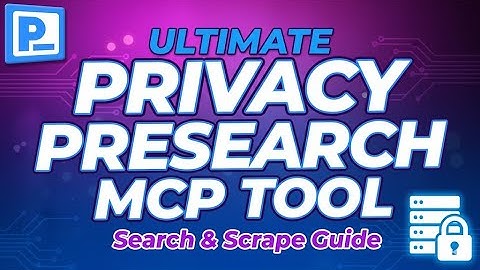 Ik heb de ultieme privacyzoek-/scrape-MCP gemaakt! @Presearch SERVERTOOL HOE TE GEBRUIKEN #MCP #C...