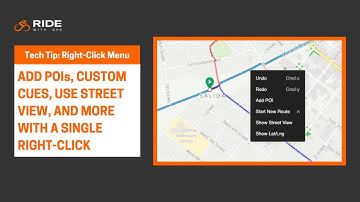 Right-Click Menu: Right-click anywhere to add control points, custom cues, POIs, and more.