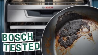 BOSCH Dishwasher Burnt Food on Dishes TEST