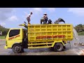 Dump Truck Loading Sand on the River By Diesel Mining Sand Pump