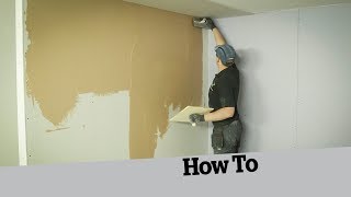 How to skim a plasterboard wall