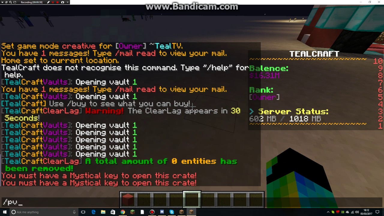 TealCraft Factions | INSANE £10 crate key glitch!!