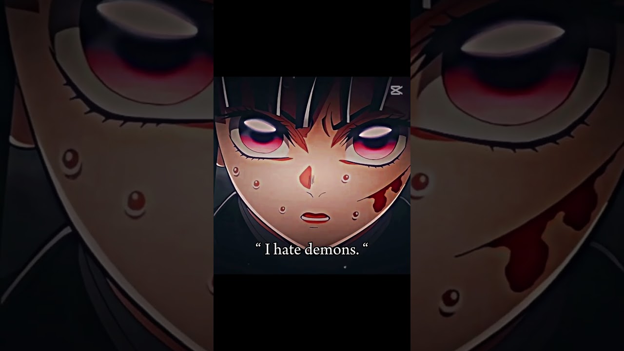 I hate demons,but not this one 💕 #demonslayer #kimetsunoyaiba #anime