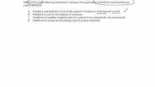 CIMA P1 MOCK 1 Q13