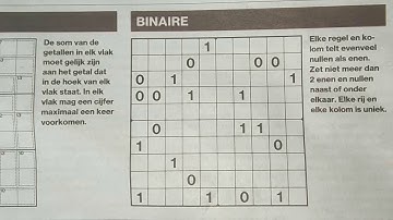 Made a mistake with this Binary Sudoku puzzle (with a PDF file) 04-10-2019 part 1 of 3