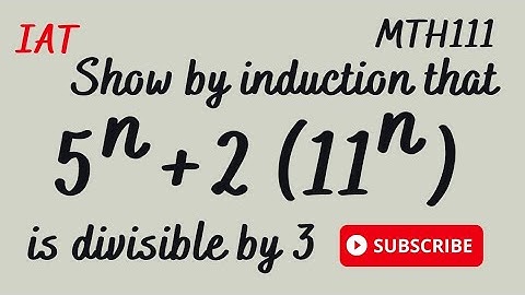 Divisibility Proof By Induction-100L, ND1