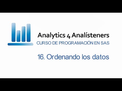 Video: ¿Cómo se ordenan las variables en SAS?