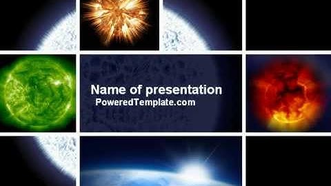 Planet Glow PowerPoint Template by PoweredTemplate.com