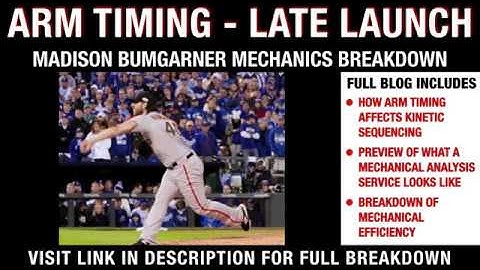 Madison Bumgarner Mechanics - Arm Timing + Late Launch