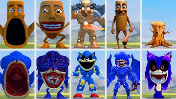 EVOLUTION OF ALL TUNG TUNG SAHUR ITALIAN AI BRAINROT MEMES VS ALL SONIC EXE TAPES in Garry
