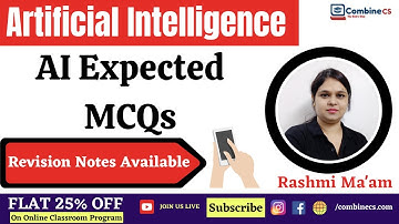 Artificial Intelligence | AI Expected MCQs | UGC NET SET EXAM | COMPUTER SCIENCE | Rashmi Ma