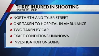 Three people shot in north St. Louis, police investigating