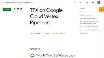 TFX on Google Cloud Vertex Pipelines GSP1023