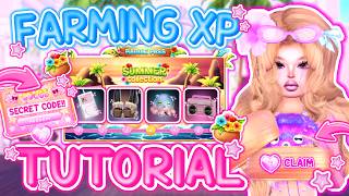 *EASY* HOW TO GET BADDIE PASS XP FAST IN DRESS TO IMPRESS! *FREE + FARMING TUTORIAL* | Roblox