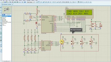 PIC16F84A Reads Analog Voltages From MCP3204 12 bit SPI ADC