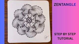 Calm Your Mind With Zentangle Pattern | Drawing Tutorial For Beginners