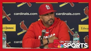 Postgame interview: Oli Marmol points to key hits in win Monday night over Milwaukee