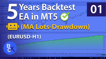 💎5 Years Backtest on EA in Metatrader 5 (MT5) - Profitably EA: MA Lots-Drawdown [EP.01]