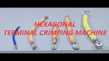 BZW-6F Large Cable Hexagonal Shape Terminal Crimping Machine 200KN Up to 120mm²