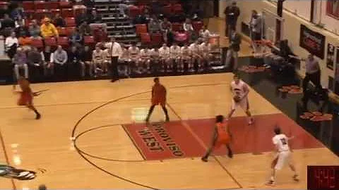 Impressive! Benet's Jack Euritt makes a reverse, wrap-around layup