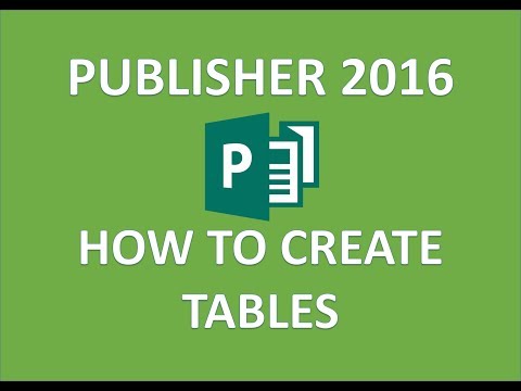Video: Hur visar du tabellrader i Publisher?