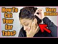 SUPER Easy Way To Cut Ear Tabs On A Lace Wig!! | Ft. Eayon WaterWave Wig!