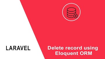 Delete record using Eloquent ORM and query builder in Laravel