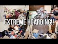 Hoarding extremely messy bedroom transformation  clean declutter  organize with me  nia nicole