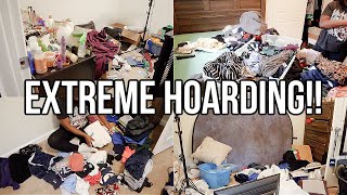 HOARDING!! EXTREMELY MESSY BEDROOM TRANSFORMATION | CLEAN, DECLUTTER \& ORGANIZE WITH ME | Nia Nicole