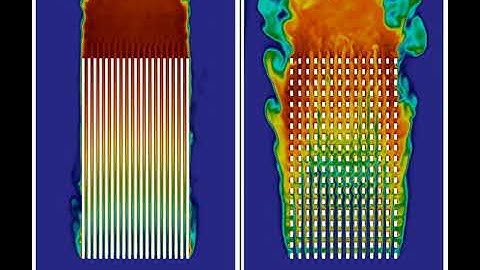 Large Eddy Simulation of pin and plate heat sinks in pipe turbulence 2/2