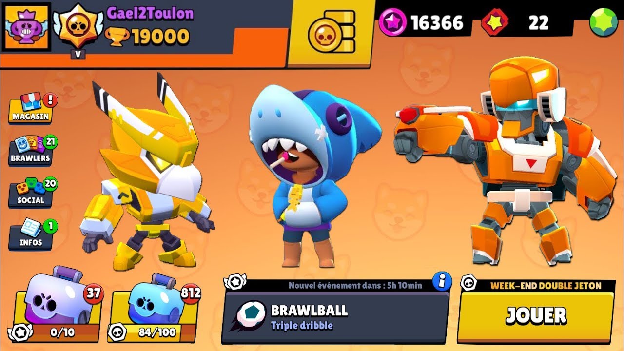 Brawl Stars On Passe Les 19000 Trophees En Brawl Ball Record Youtube - légendaire fond ecran brawl stars