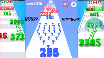 number master vs digit shooter maximum level gameplay walkthrough #numbermaster #digitshooter #game