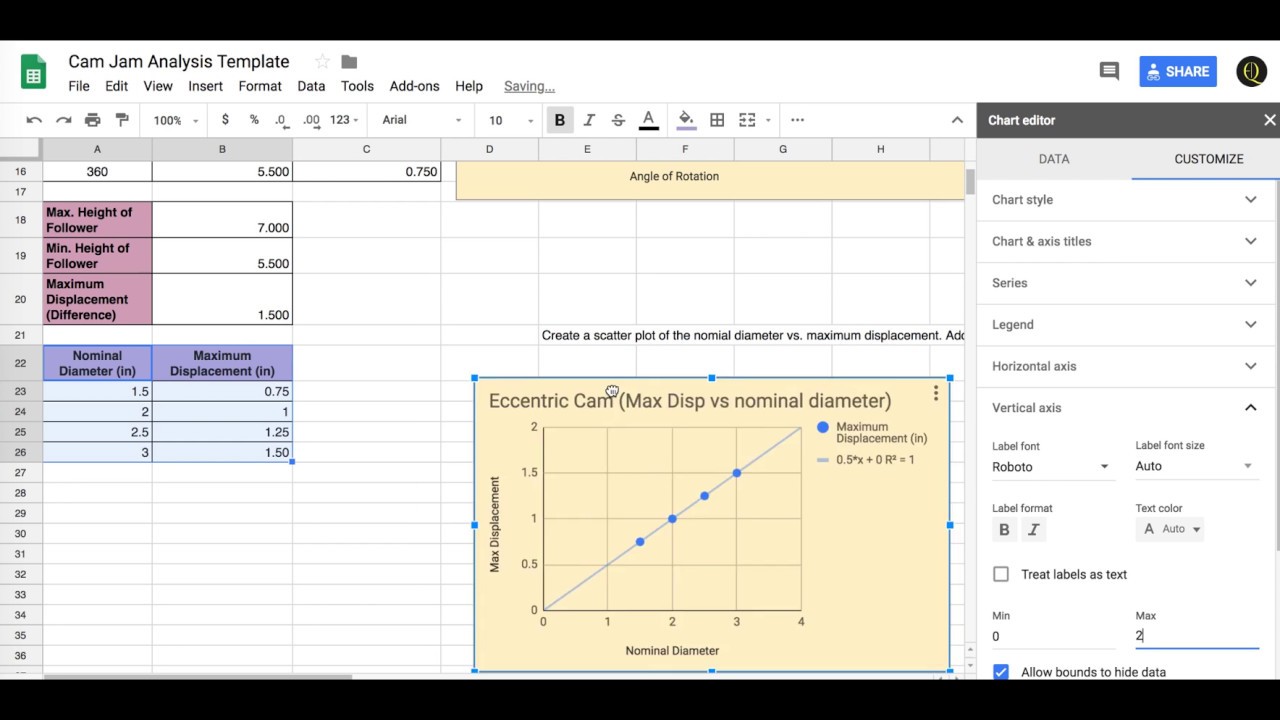 Graphing Motion of Cams YouTube