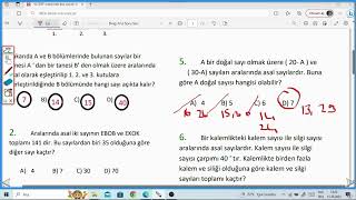 8.Sınıf Aralarında Asal Sayılar Test 1 8.Sınıf Aralarında Asal Sayılar Test 1