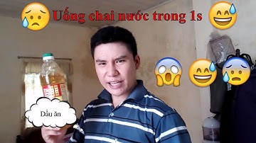 Uống hết chai nước trong 1 giây | 1s | Thử thách uống hết chai nước | TienXoan Vlog