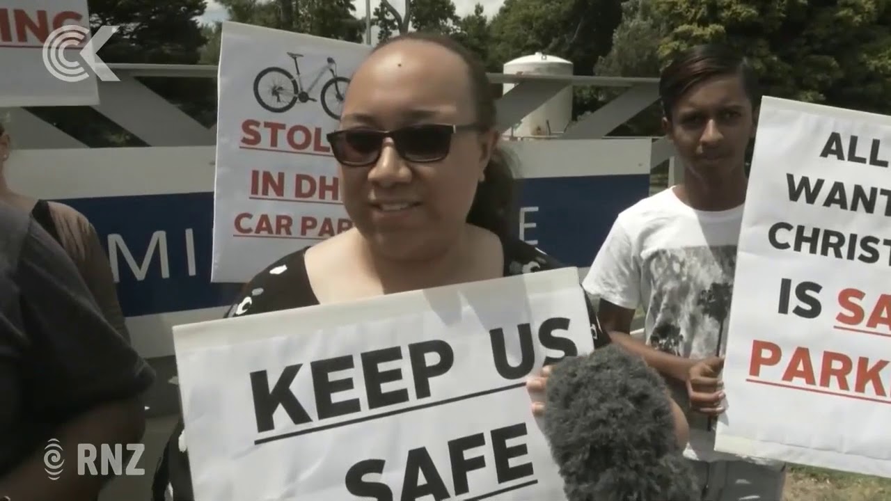 newspaper mockup Middlemore nurses protest over unsafe parking