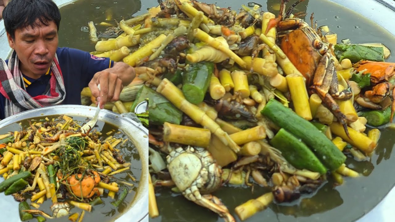 แกงหน่อไม้ใส่จิโป่ม - ແກງຫນໍ່ໄມ້ໃສ່ຈິຫລໍ່