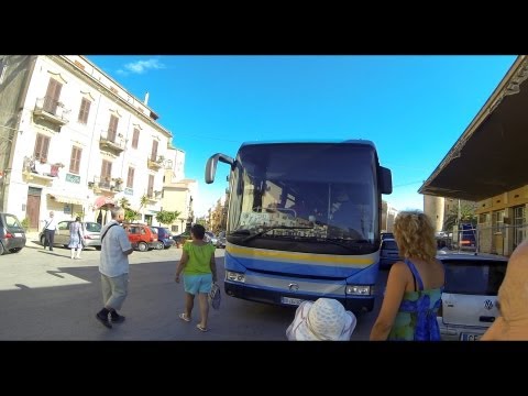 Отдых с детьми Поездка в Палермо часть2 Едем из Алькамо автобусом в Палермо Сицилия Италия
