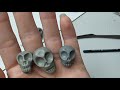 Diy  easy polymer clay skulls