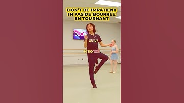 Timing Is Everything in Pas De Bourrée En Tournant | Runqiao Du Ballet Coaching