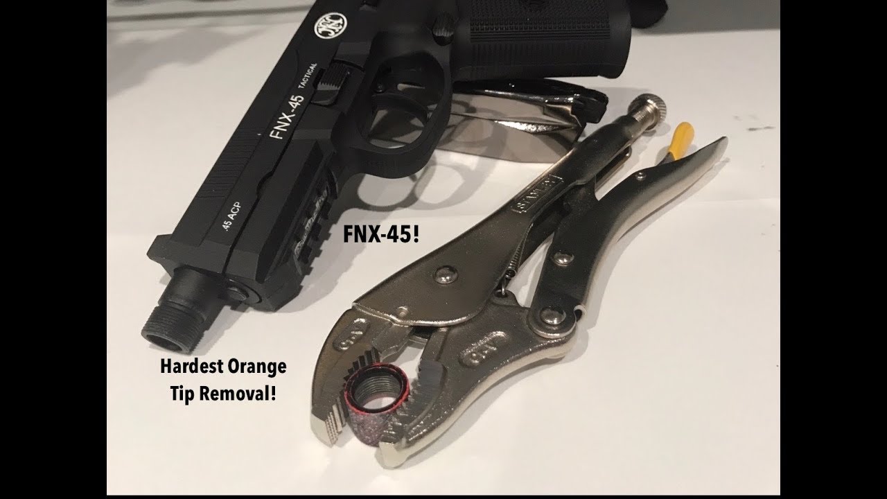 Hardest Orange Tip Removal! FNX45 GBB Airsoft (Story how i got it off